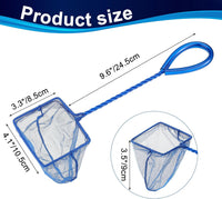 Mogoko 2 Pack Aquarium Net Fish Net Small Net Multi-Size Fine Mesh - 2. Blue / 4 Inch - image 2