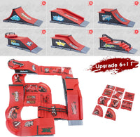 Gr8ware 6-in-1 fingerboard skate park with half pipe ramp and mini finger skateboards - view 5