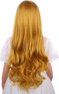 DUDUWIG long black wavy curly middle part wig for kids with wig cap - view 37