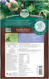 Oxbow Garden Select Guinea Pig Food, Young, Made Alfalfa for Guinea Pig, Pet Food Pellets with Vitamin C, Non-GMO, No Soy, Small Animal Pet Products, Made in USA, High Fiber, 4 lb. Bag