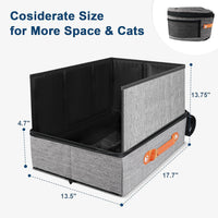 SuzziPaws Portable Collapsible Cat Litter Box Leak-Proof for Travel - image 2