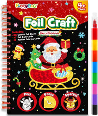 FUNNYB&G Foil Art Craft Kit for Kids - Christmas