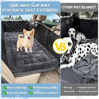 Dog Car Bed Mat Non-Slip Backseat Extender Dog Bed 50" x24.6" – Essentials for Dogs - Gray / For Cars/ SUV/ Small Truck (50"×24.6") - image 2