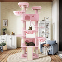 SHA CERLIN 81in Multi-Level Tall Cat Tree Tower for Indoor - Pink - image 3