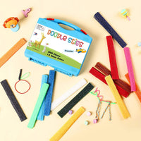 CALPALMY (800 PCS Wax Sticks for Kids, Bendable Wax Yarn Sticks - 6"Wax Sticks (800PCS) / Multicolors/Blue Box - image 4