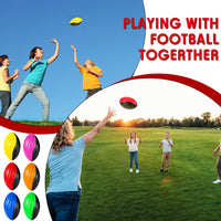 Jerify mini foam footballs for kids, 12 soft 5 inch spiral balls in 6 two-tone colors - view 14