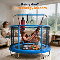 Happin 55’’ Trampoline for kids Safety Enclosure - Total Blue / Adventure - image 4