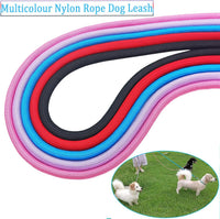 MayPaw Small Rope Dog Leash 6FT 8FT 10FT - 8ft*1/4" / black - image 3