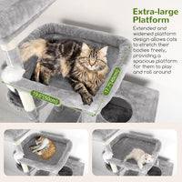 Globlazer Extra Large Cat Tower for Big Cats 20 lbs, F81 - 81 inch / Light Grey - image 3