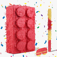 Mushroom Pinatas Bundle with a Blindfold and a Bat - Block