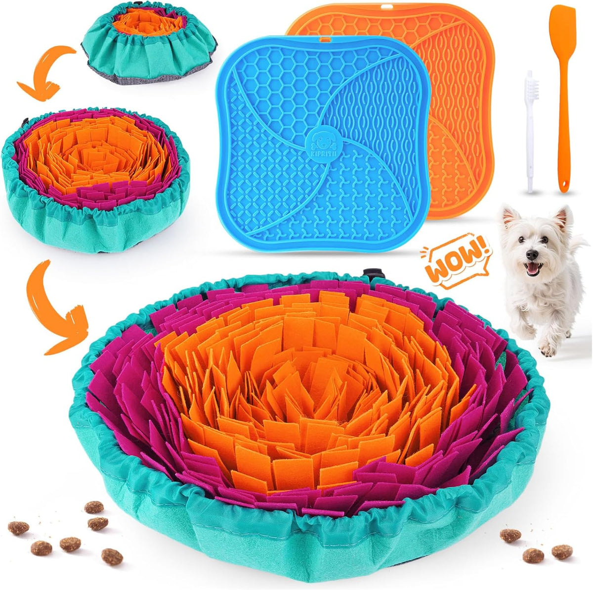 Snuffle Mat for Dogs & Dog Lick Mat for Small & Medium Dogs – Essentials for Dogs