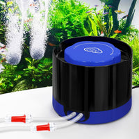 Aquarium Air Pump, Quiet Fish Tank Air Pump with Dual Outlets - 3W (Up to 80 Gallon)
