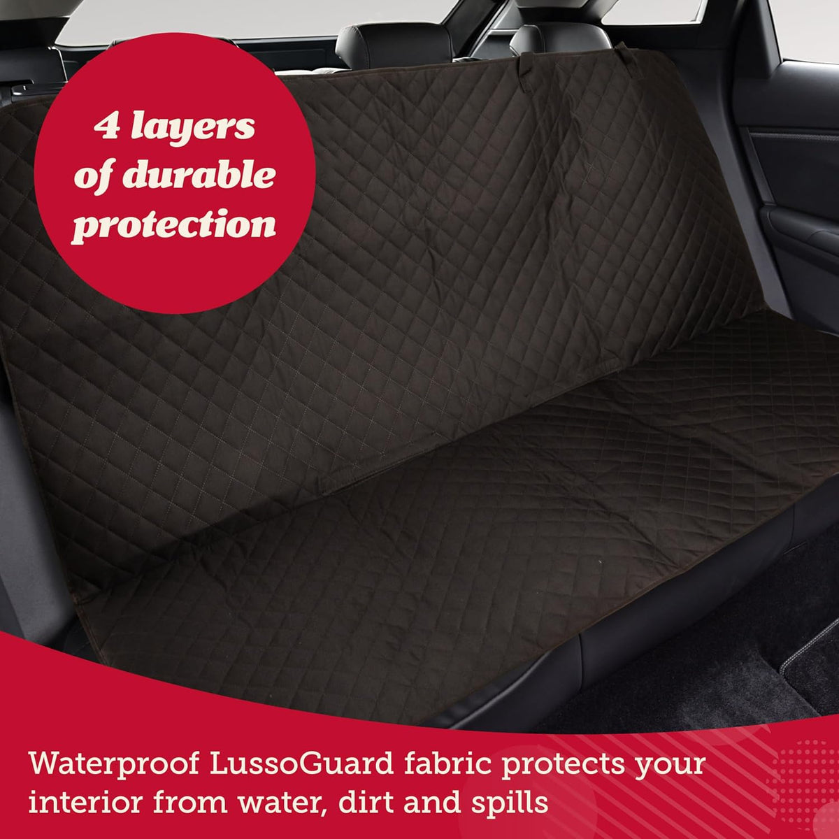 Lusso Gear Dog Car Seat Cover - Basic Edition - Black - image 4