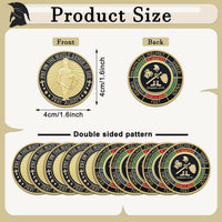 Nosiny 40 Christian challenge coins in gold zinc alloy with double sided print - view 21