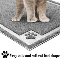 UPSKY Large Cat Litter Mat Trapper 35"×23", Waterproof, Non-Slip - Grey - image 3