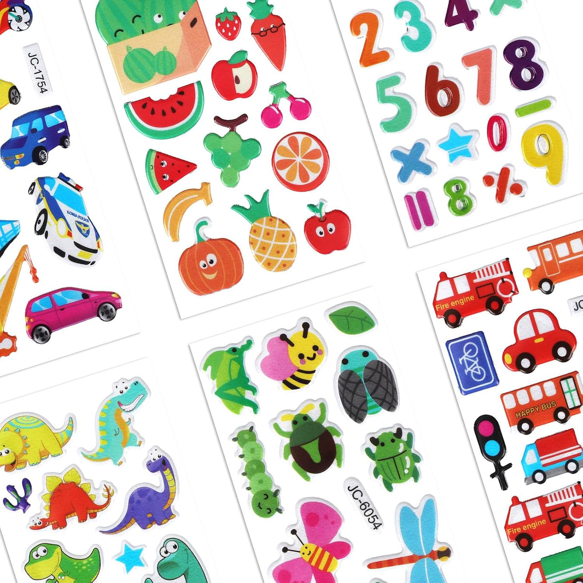 Puffy 3D Sticker for Kid & Toddler 500+ Variety Pack Cute Scrapbook - Boy Style - image 3