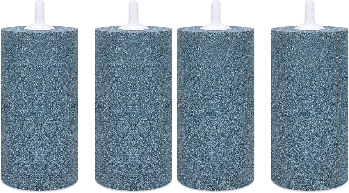 VIVOSUN 2PCS 4 x 2 in Large Air Stone for Aquarium, Air Pump – Essentials for Fish - 4 inch-Cylindrical (Pack of 2)