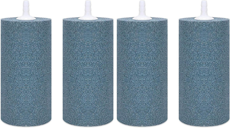 VIVOSUN 2PCS 4 x 2 in Large Air Stone for Aquarium, Air Pump – Essentials for Fish - 4 inch-Cylindrical (Pack of 2)