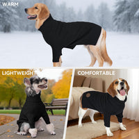 Dog Sweater Long Sleeve Warm Knit Sweaters for Small Dogs Cats Boy – Essentials for Dogs - Black / XXX-Large - image 4