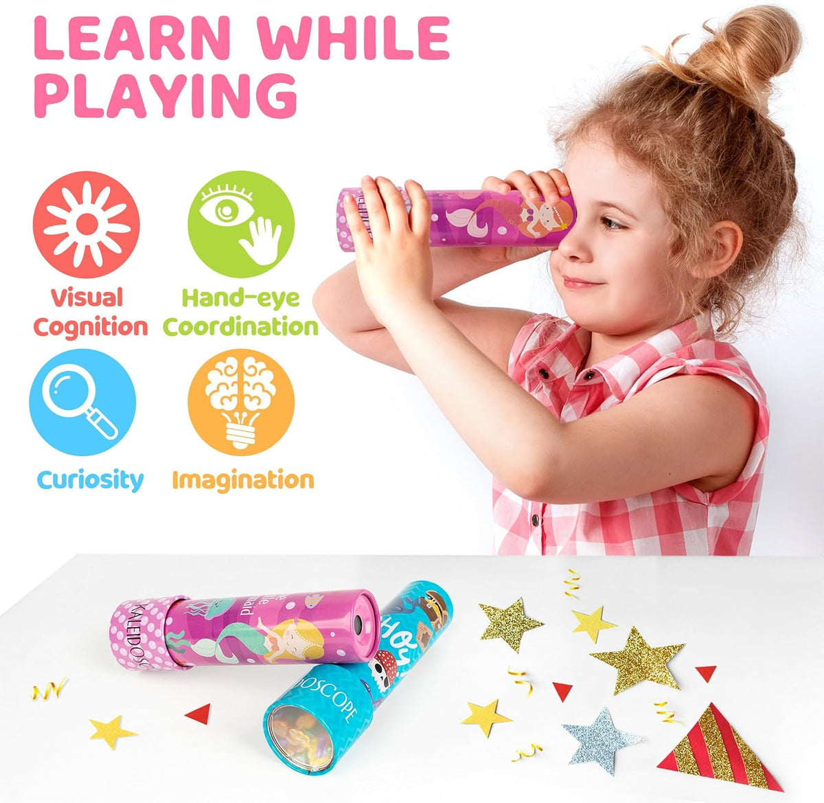 D-FantiX Classic Tin Kaleidoscope for Kids - image 4