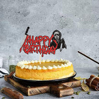 Rsstarxi 24 Have a Killer Birthday glitter horror cupcake toppers - view 22