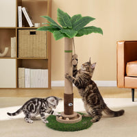 Tall Cat Scratching Post, Cat Toys - Green