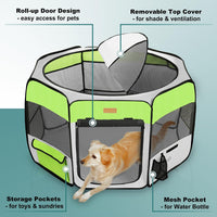 Akinerri Portable Dog Playpen - X-Large / Green - image 2