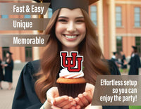 Ohio State Merch Cupcake Toppers & Decorations OSU Party Cake Decor - Utah Utes - image 4