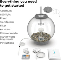 biOrb Classic 15 Acrylic 4-Gallon Aquarium with White LED Lights - LED Lighting / Silver / 16 Gallon - image 3