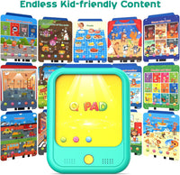 Qiaojoy Kids Learning Tablet Educational Learning Pad for Toddlers 2-5 – Fun for Kids & Family - Green - image 3