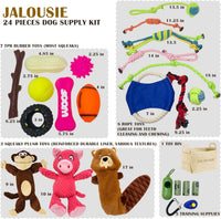Jalousie 12 Pack Plush Animal Dog Toy - 24 PCs Gift Basket - image 2