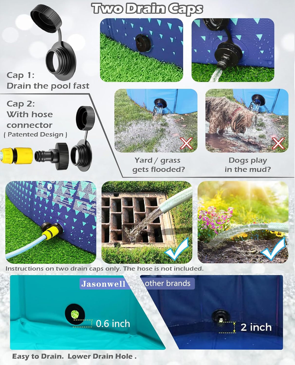 Jasonwell Foldable Dog Kiddie Pool - image 4