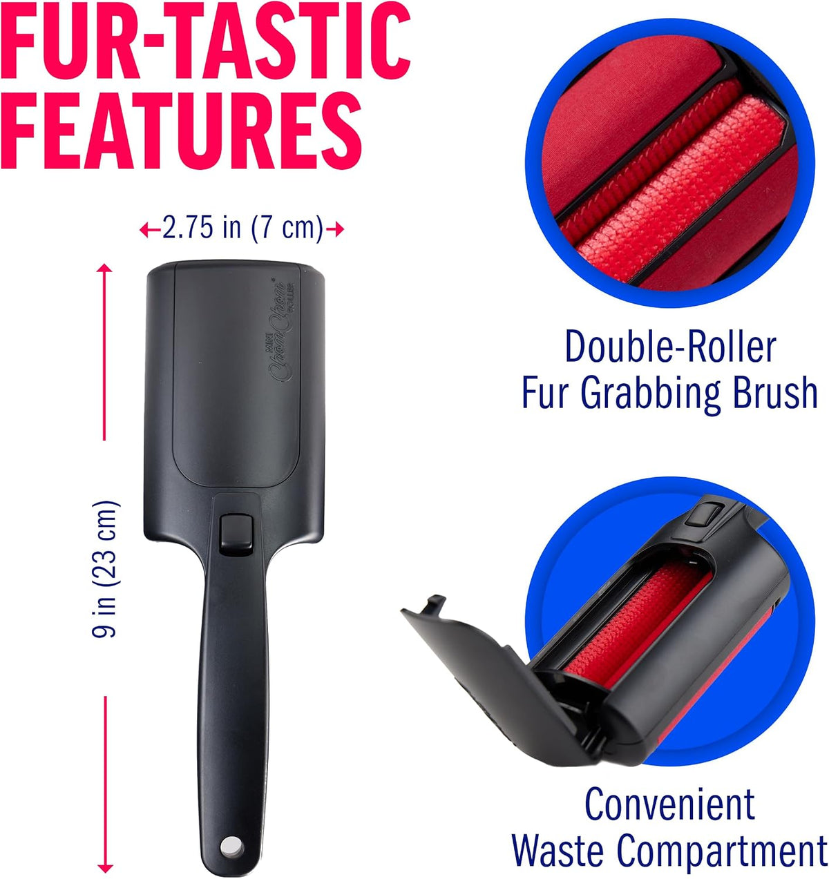 ChomChom Roller Pet Hair Remover - Black Matte - image 2