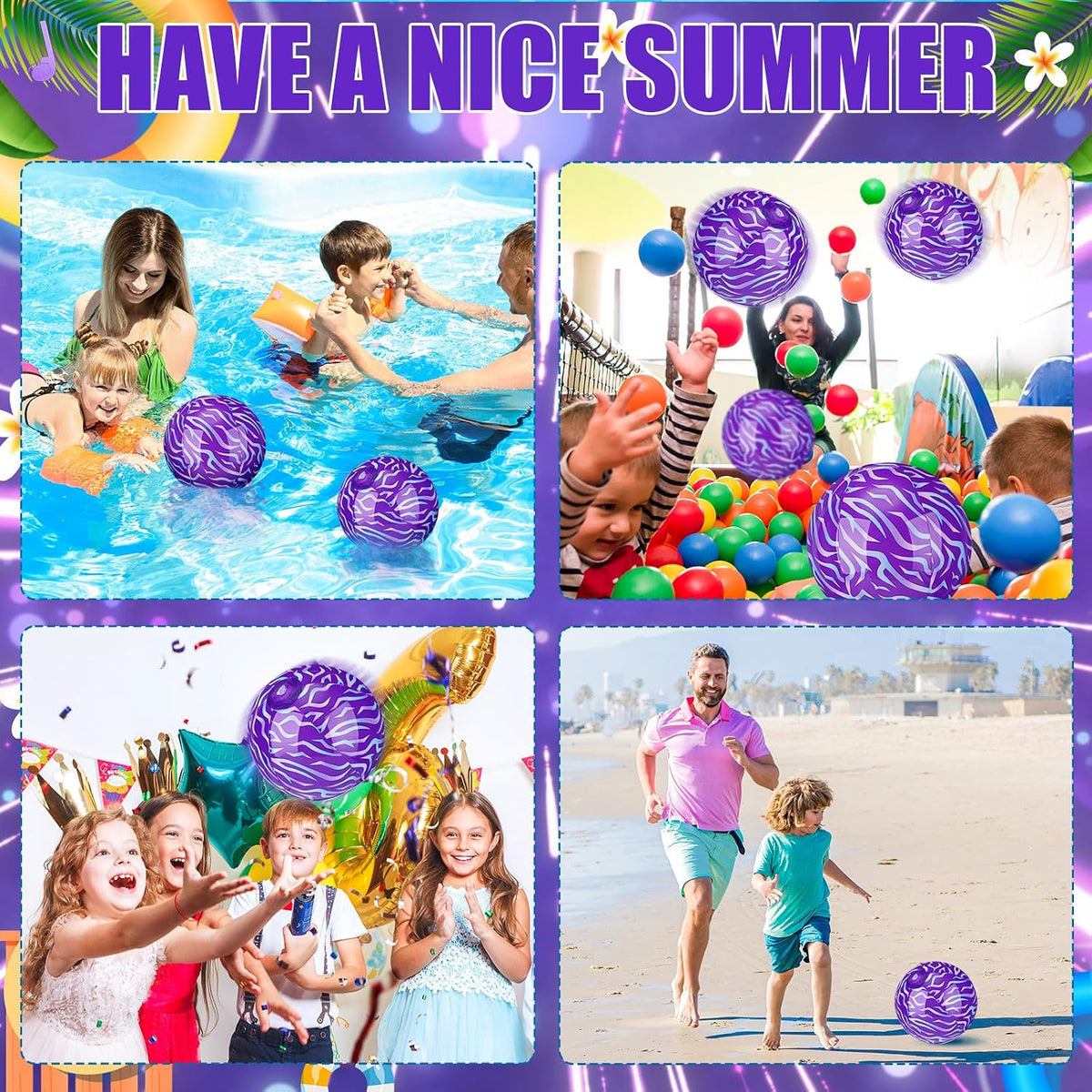 Hollowfly 12 Pack Checkered Flag Beach Balls Kids 7.87" - 7.8" / Kpop / 12 - image 4