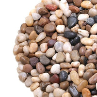 Calofulston 5lb Drainage Rocks for Potted Plants, 1/5 Inch Small Pebbles for Plants, Aquarium, Fish Tank, Terrarium, Succulent, Vases, Decorative Pea Gravel for Plants, Mixed Color
