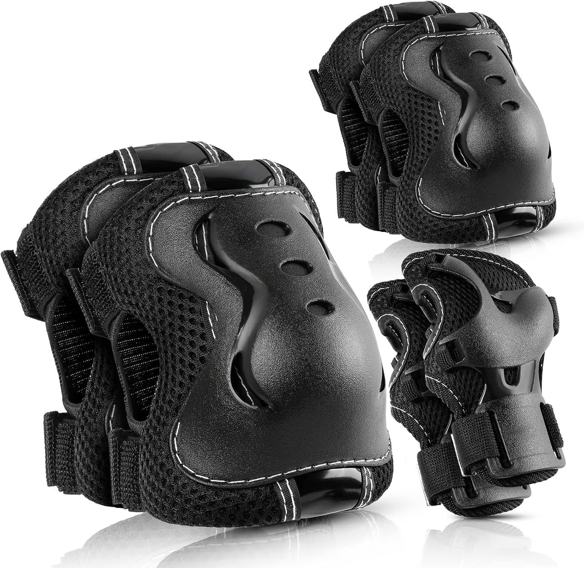 BOSONER knee pads for kids set with elbow pads and wrist guards - view 6