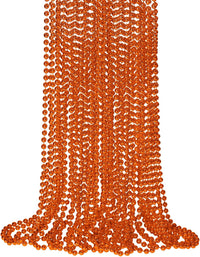 SHAOQINLIN 12 PCS Gold Bead Necklace - Orange