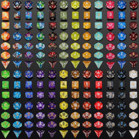 QMay 7 Sets Polyhedral Dice - 25 Colors (175pcs) - image 2