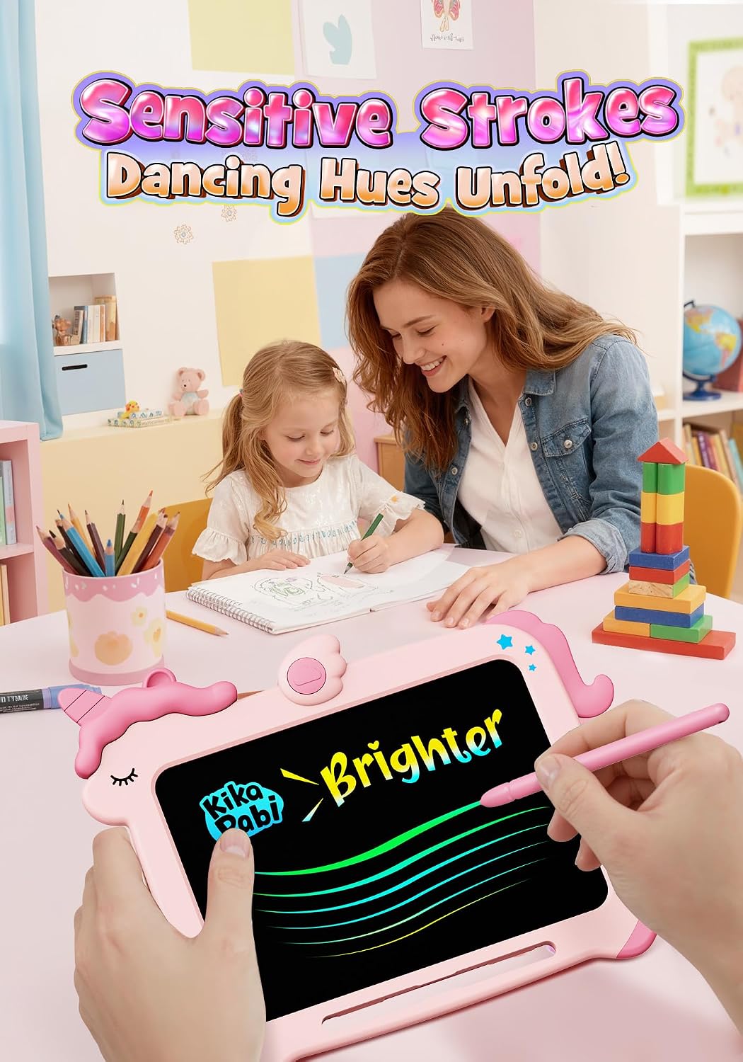 8.5 inch LCD Writing Tablet for Kids - Pink / 8.5 inch - image 3