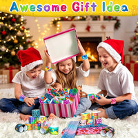 48Pcs Holiday Bracelets Party Favors for Kids Slap Bracelets Holiday - various styles - image 4