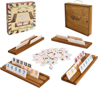Offelec Double Six Dominoes Set - Rummy Game With Wooden Box