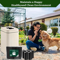 Dog Waste Bags - 100 Pcs Dog Poop Bags for 5L Dog Poop Trash Can Outside – Essentials for Dogs - 1 Count (Pack of 100) - image 2