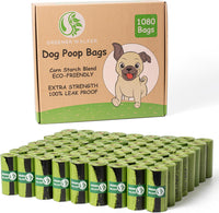 Greener Walker Poop Bags for Dog Waste-540 Bags - Green / 1 Count (Pack of 1080)