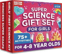 Doctor Jupiter Girls' First Science Experiments Kit for Kids Ages 4+ – Fun for Kids & Family - Super Science Gift Set for Girls: 4+