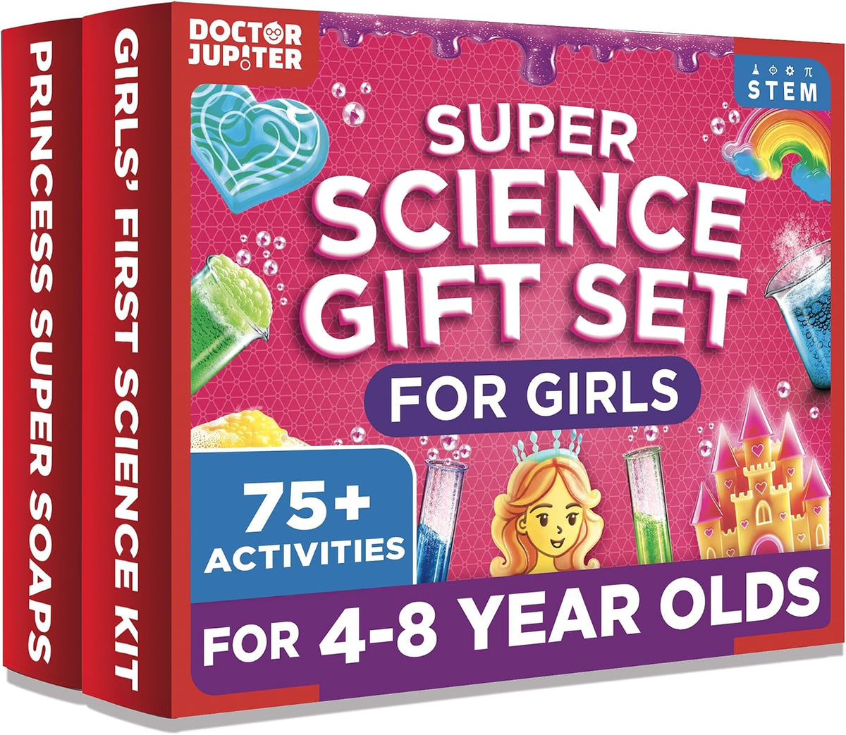 Doctor Jupiter Girls' First Science Experiments Kit for Kids Ages 4+ – Fun for Kids & Family - Super Science Gift Set for Girls: 4+