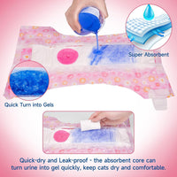 Pet Soft Dog Diapers Female, Disposable Female Dog Diaper - Pink Flower / X-Small(36Pcs) - image 4