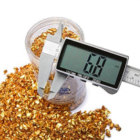 TWINKLING High Luster Crushed Glass Glitter, Fire Glass Gems Chips for Fire Pit, DIY Resin Art, Epoxy Crafts, Geode Painting, Aquarium Decoration, 6-9mm (370g/13oz.) (Gold)