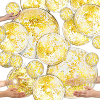Sratte clear inflatable beach balls in 24, 16 and 5 inch sizes - view 4