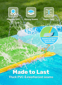 JOYIN 22.5ft Water Slides and 2 Bodyboards - Blue, Green / 32.5ft - image 4