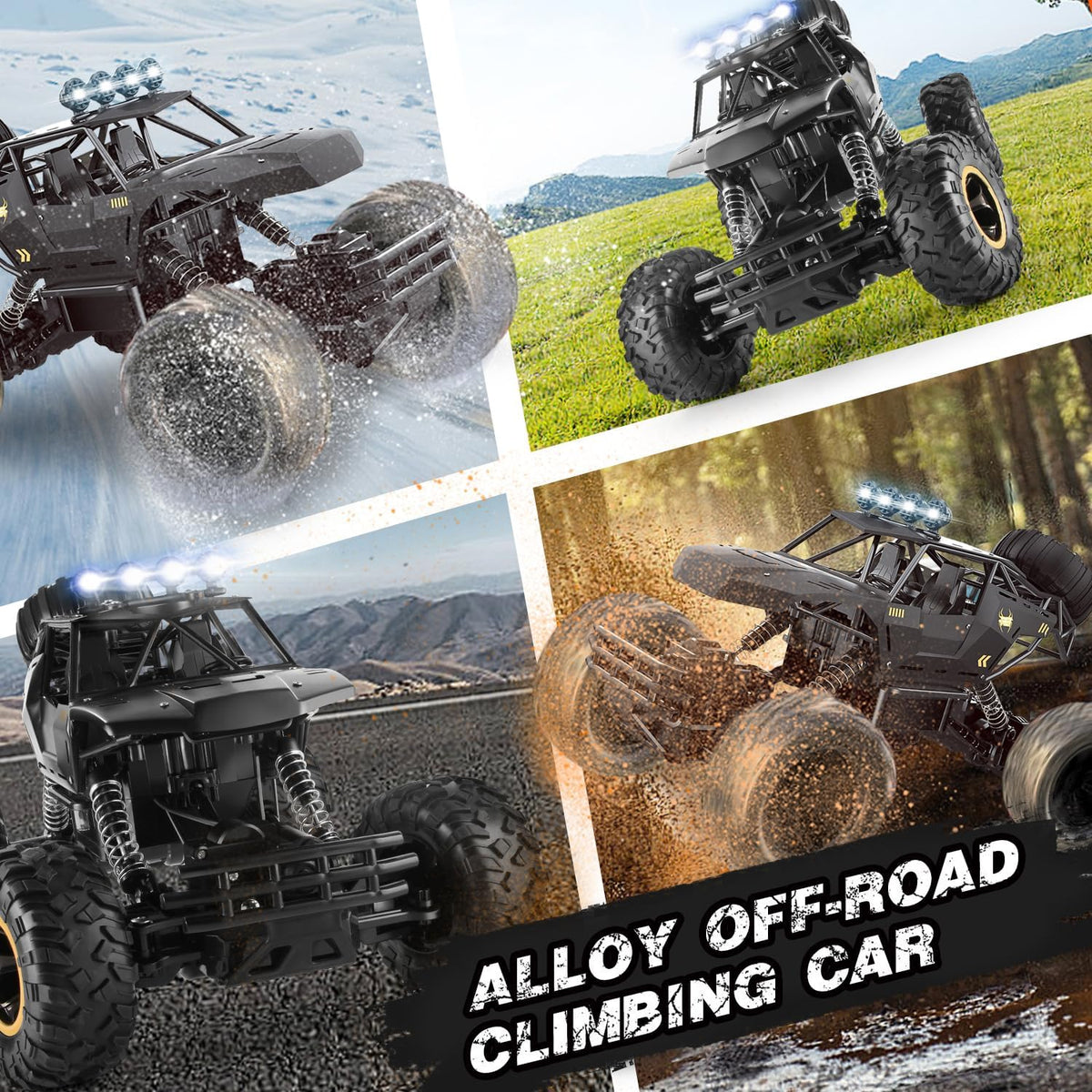 Jiakora RC Cars Remote Control Car 1:12 Off Road Truck - 4 Wheels Black - image 3